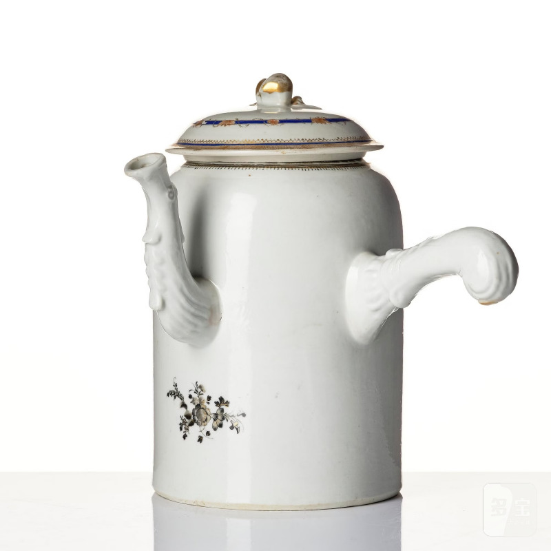 A set of 10 'European Subject' custard cups with covers and a coffeepot with cover, - 图13
